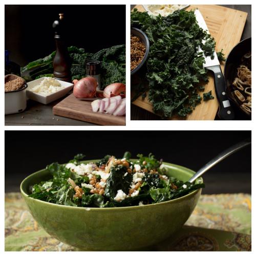 Kale Salad with Wheat Berries